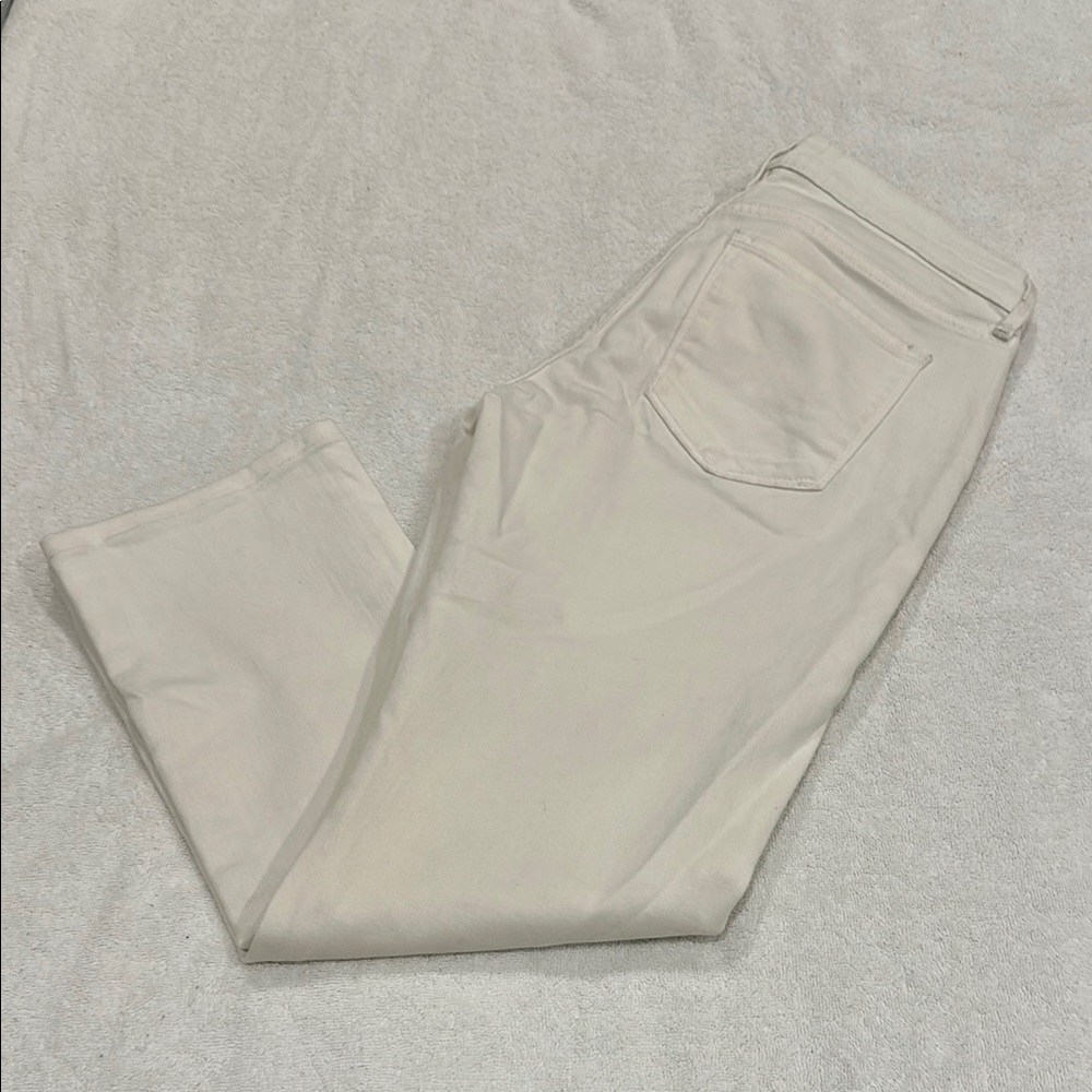 Banana Republic Cream Girlfriend Fit Pants